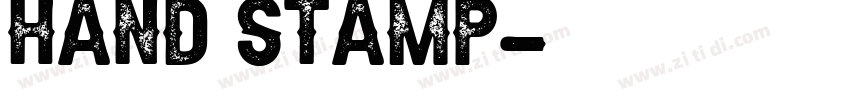 Hand Stamp字体转换 Hand Stamp字体转换